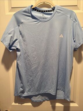 adidas Light Blue Men’s Short-Sleeve Athletic Tee